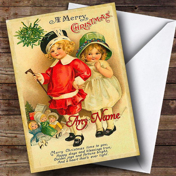 Children & Toys Vintage Traditional Customised Christmas Card