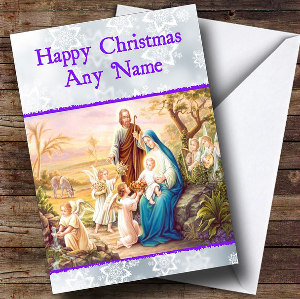 Tradition Scene Christmas Card Customised