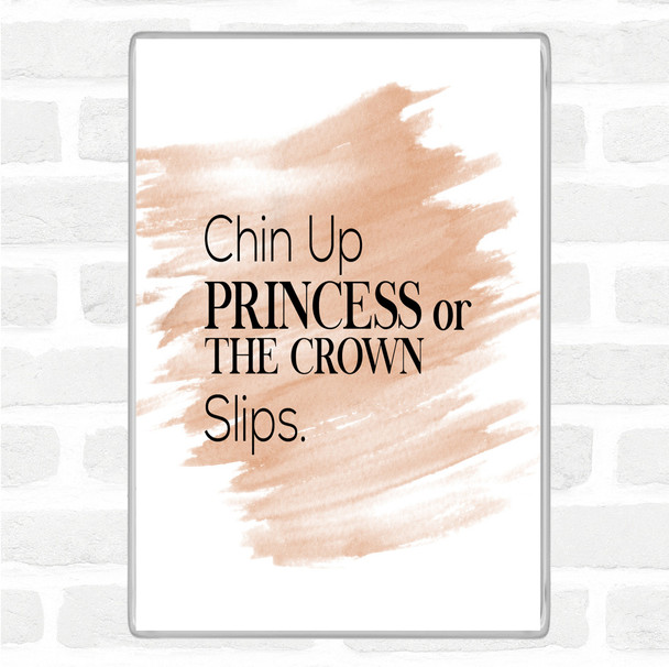 Watercolour Chin Up Quote Magnet