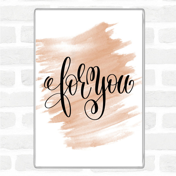 Watercolour Christmas For You Quote Magnet