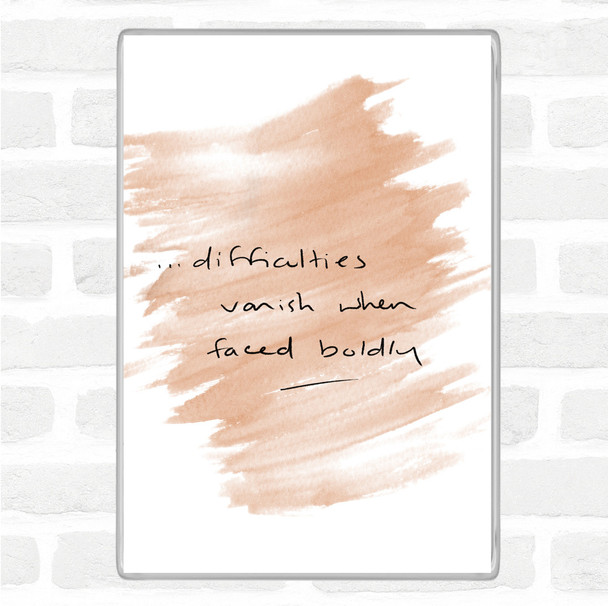Watercolour Difficulties Quote Magnet