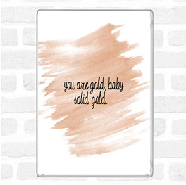 Watercolour Gold Baby Quote Magnet