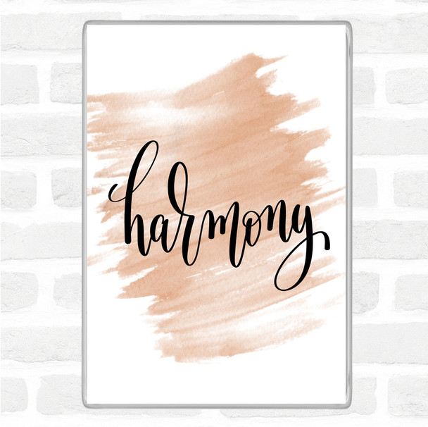 Watercolour Harmony Quote Magnet