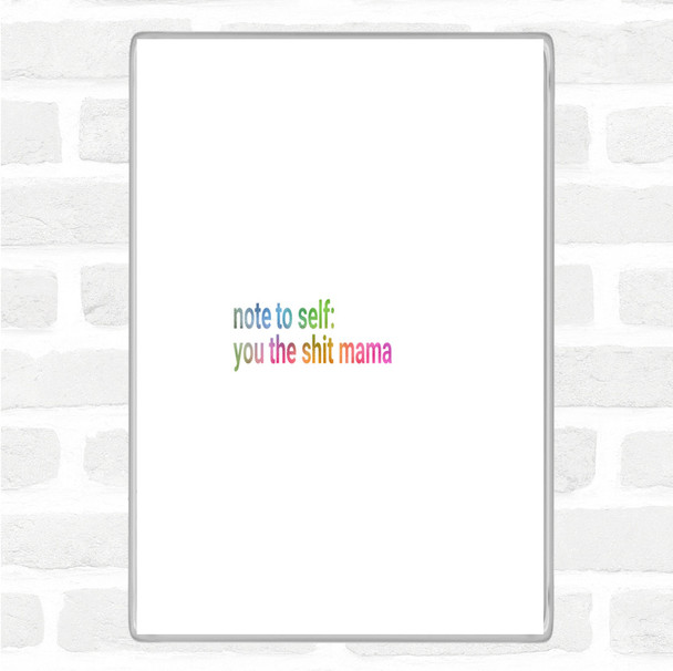 Note To Self Rainbow Quote Magnet