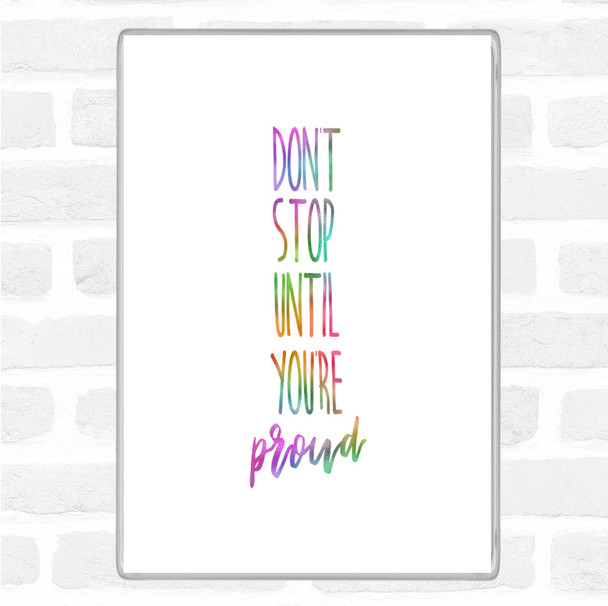 Proud Rainbow Quote Magnet