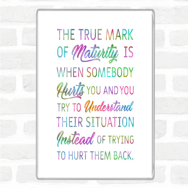True Mark Rainbow Quote Magnet