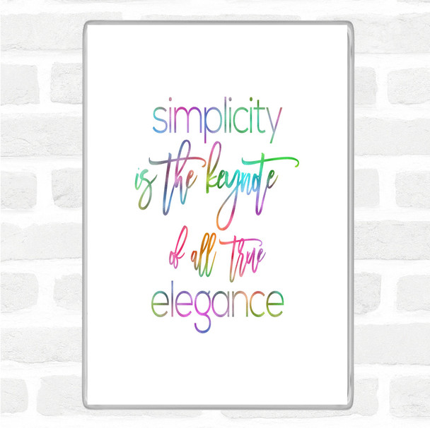 Elegance Rainbow Quote Magnet