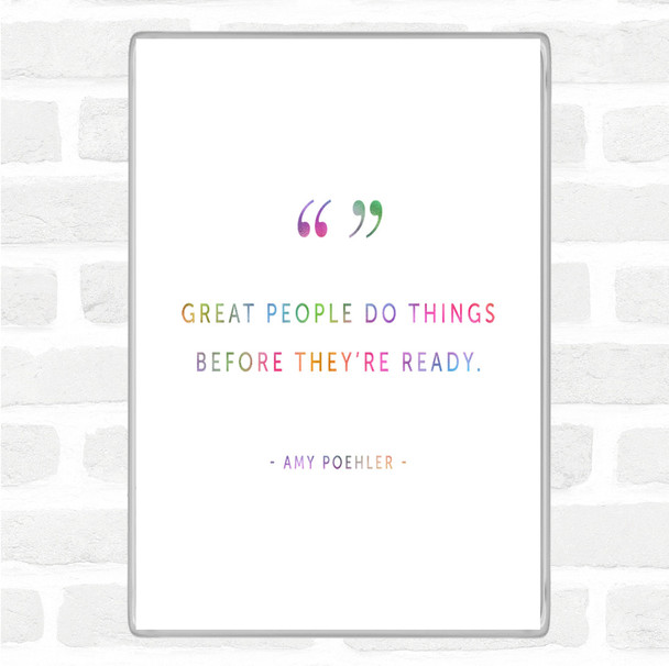 Great People Rainbow Quote Magnet