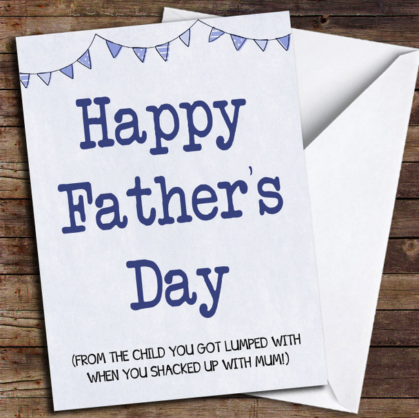 Funny Joke Stepdad Customised Father's Day Card