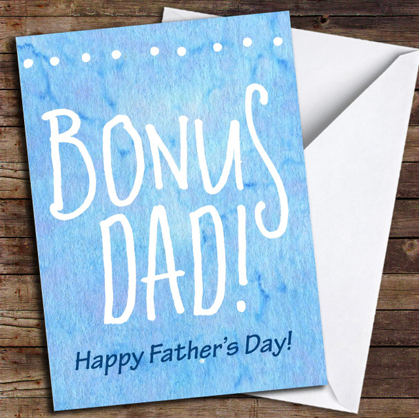 Step Dad Bonus Dad Father's Day Customised Father's Day Card