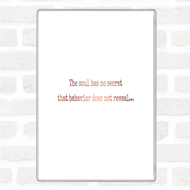 Rose Gold The Soul Has No Secret Quote Magnet