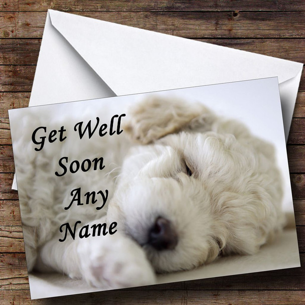 Bichon Frise Dog Customised Get Well Soon Card