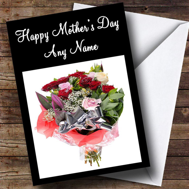 Gorgeous Bouquet Of Flowers Customised Mother's Day Card