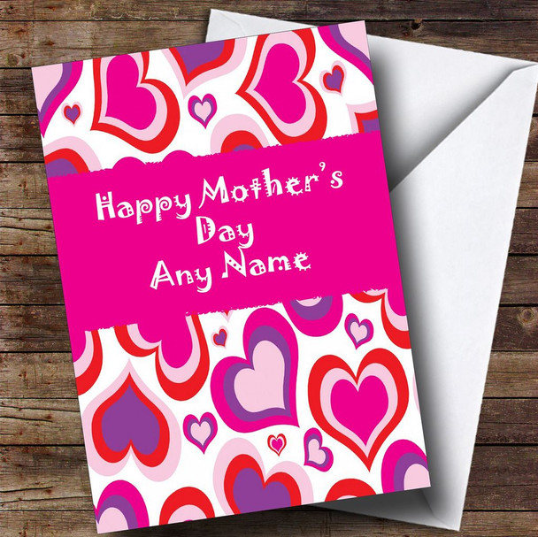 Beautiful Love Heart Customised Mother's Day Card