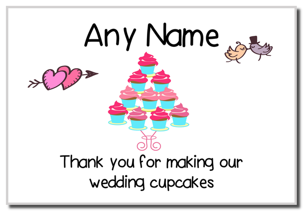 Thank You For Making Our Wedding Cupcakes Magnet