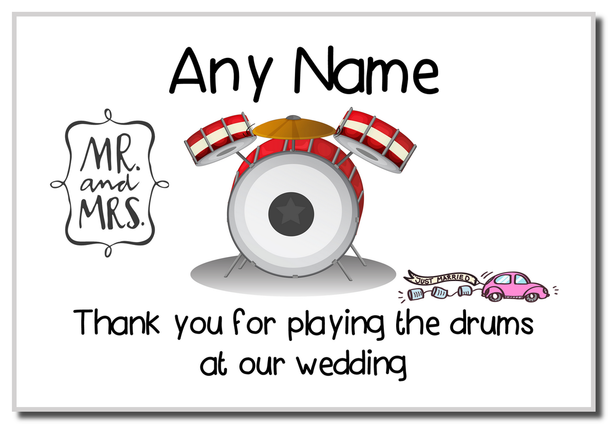 Thank You For Playing The Drums At Our Wedding Magnet