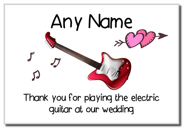 Thank You For Playing The Electric Guitar At Our Wedding Magnet