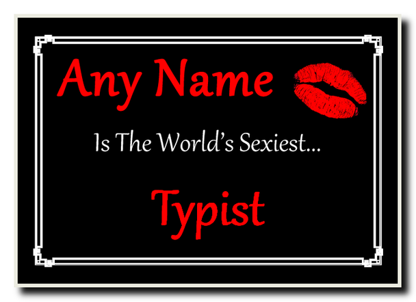 Typist World's Sexiest Jumbo Magnet