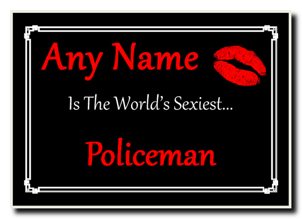 Policeman World's Sexiest Jumbo Magnet