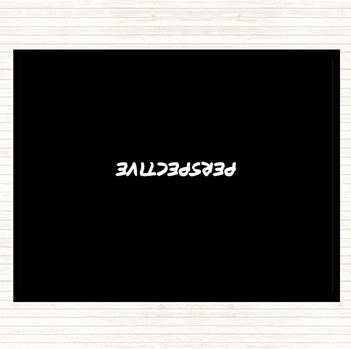 Black White Perspective Quote Mouse Mat