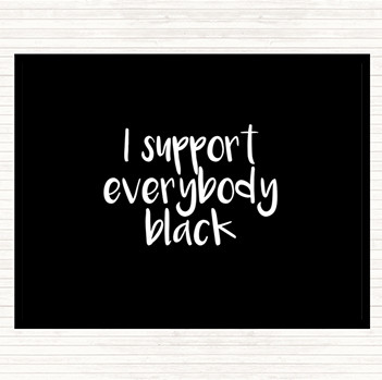Black White Support Black Quote Mouse Mat