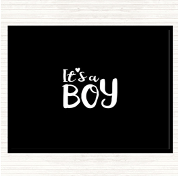Black White Boy Quote Mouse Mat