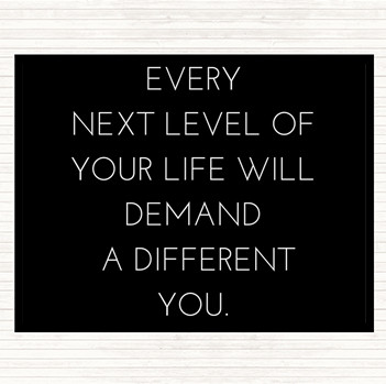 Black White Demand A Different You Quote Mouse Mat