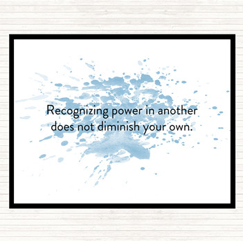 Blue White Power In Another Inspirational Quote Mouse Mat