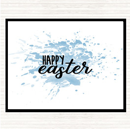 Blue White Happy Easter Inspirational Quote Mouse Mat