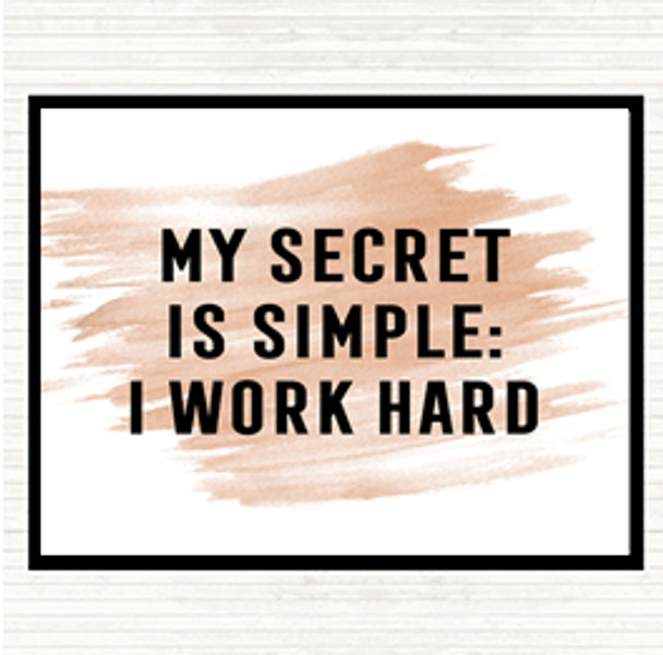 Watercolour My Secret Quote Mouse Mat
