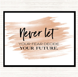 Watercolour Never Let Quote Mouse Mat