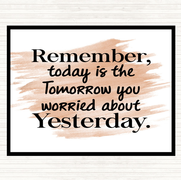 Watercolour Tomorrow You Quote Mouse Mat