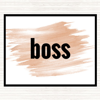 Watercolour Boss Big Quote Mouse Mat