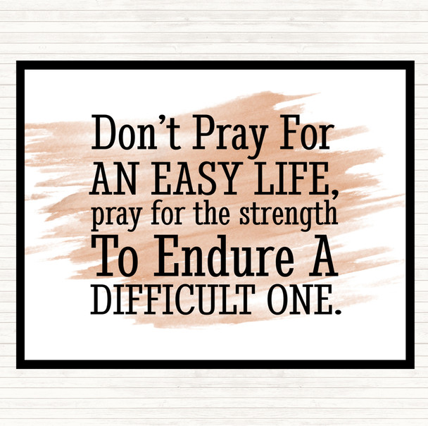Watercolour Don't Pray Quote Mouse Mat
