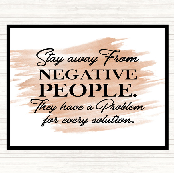 Watercolour Every Solution Quote Mouse Mat