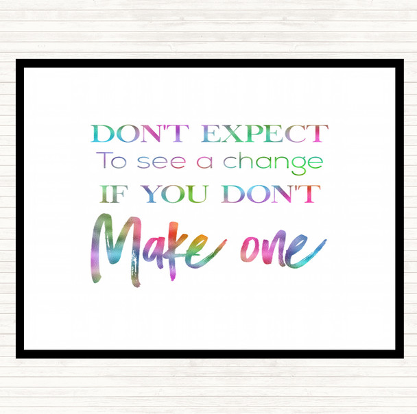 Make One Rainbow Quote Mouse Mat