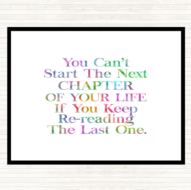Next Chapter Rainbow Quote Mouse Mat
