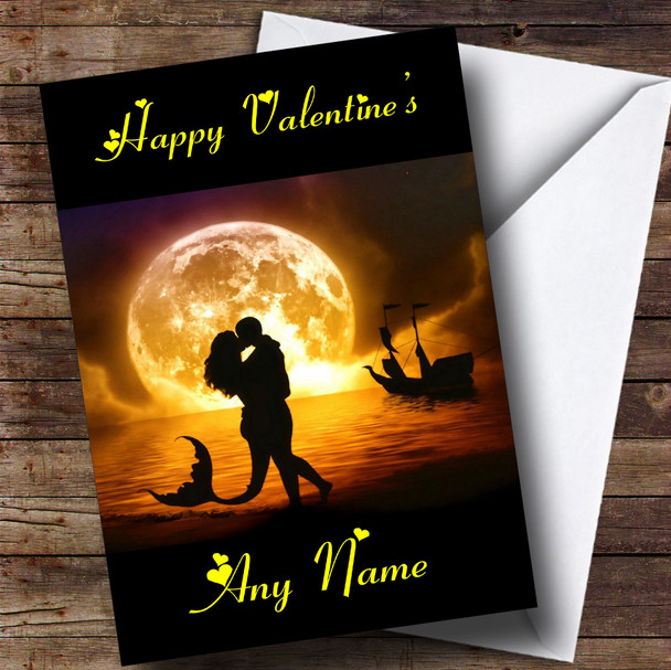 Mermaid Lovers Romantic Customised Valentine's Card