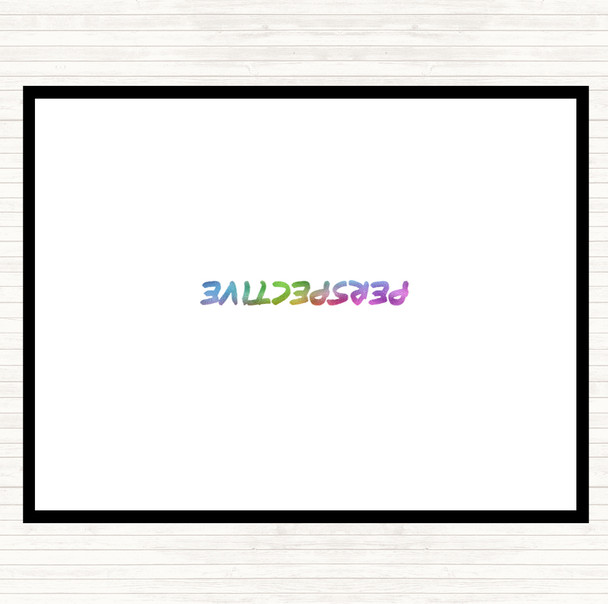 Perspective Rainbow Quote Mouse Mat