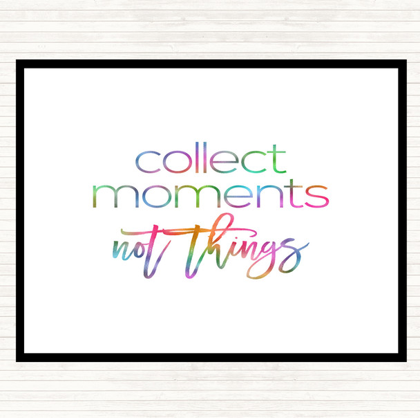 Collect Moments Rainbow Quote Mouse Mat