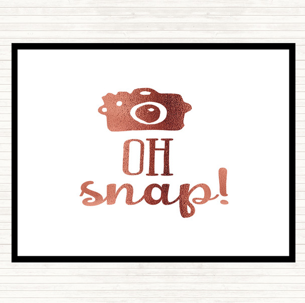 Rose Gold Oh Snap Quote Mouse Mat