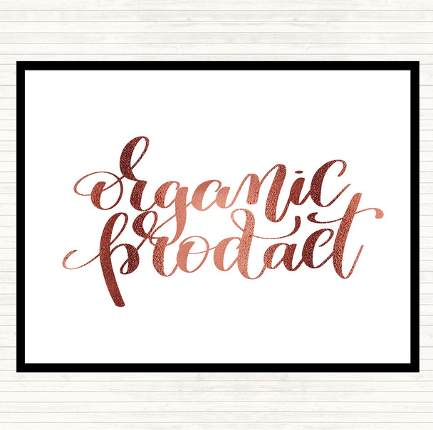 Rose Gold Organic Product Quote Mouse Mat