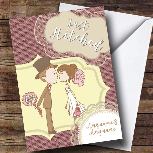 Couple Love Wedding Day Customised Card