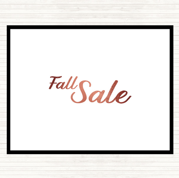 Rose Gold Fall Sale Quote Mouse Mat