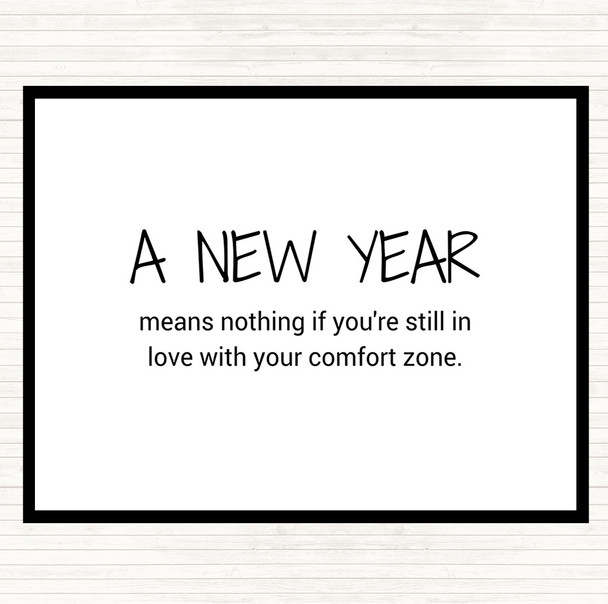 White Black A New Year Quote Mouse Mat