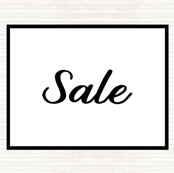 White Black Sale Quote Mouse Mat