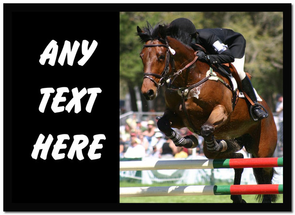 Show jumping Horse Computer Mouse Mat