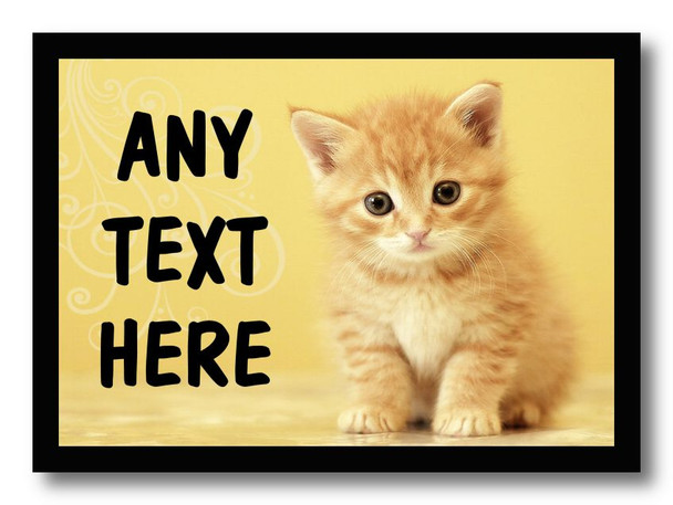 Ginger Kitten Cat Computer Mouse Mat
