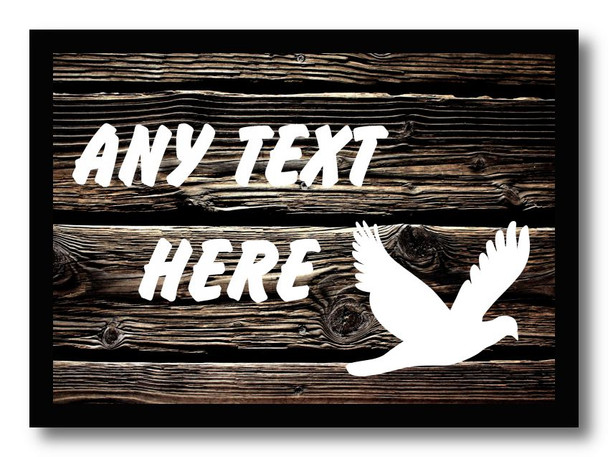 Dark Wood Pigeon Dove Computer Mouse Mat