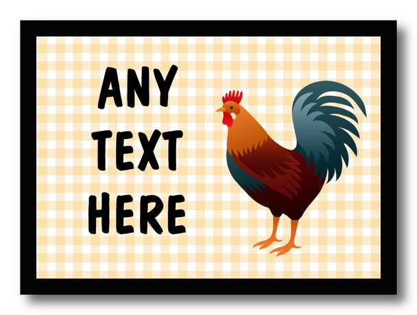 Chequered Chicken Computer Mouse Mat